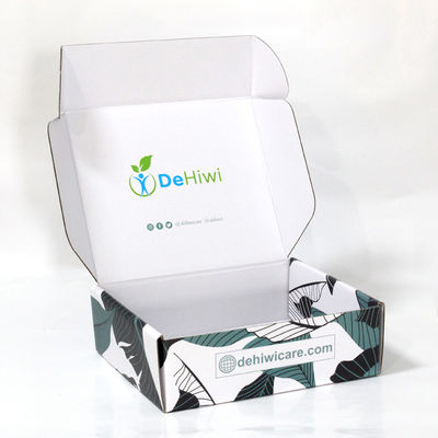 Prostokątne pudełko z tektury falistej o gramaturze 300 g / m2 z recyklingu